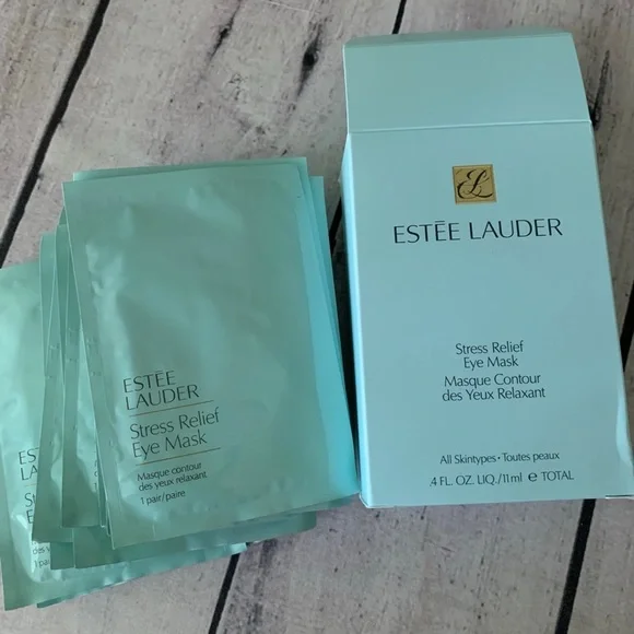 New Estee Lauder Stress Relief Eye Mask 10 Pairs - 0.04 oz each - Picture 1 of 2